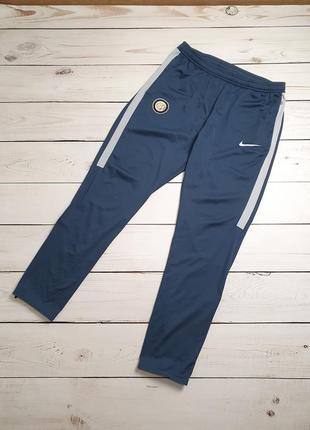 Мужские легкие спортивные штаны high nike dri fit inter milan fc / найк драй фит интер милан футбольные оригинал