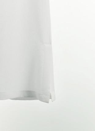 Білі брюки з натурального шовку zara білі брюки палацо зі 100% шовку7 фото