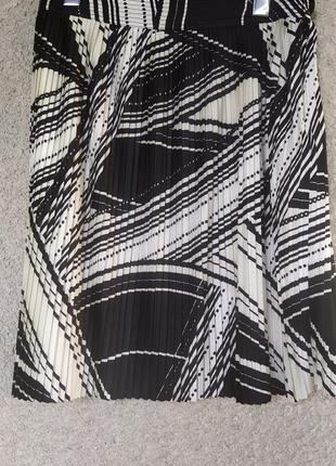 Плиссированная летняя юбка на подкладке
