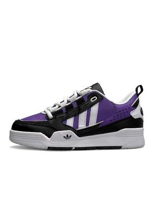 Жіночі кросівки adidas originals adi2000 black white purple#адидас4 фото