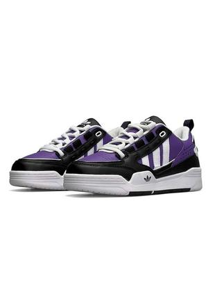 Женские кроссовки adidas originals adi2000 black white purple#адидас5 фото