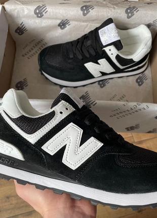 Женские кроссовки new balance 574 black