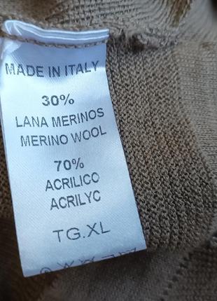 Стильный свитер р. l, xl imperial италия 30% merino wool4 фото