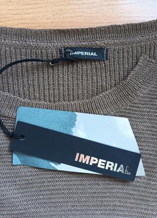 Стильный свитер р. l, xl imperial италия 30% merino wool5 фото