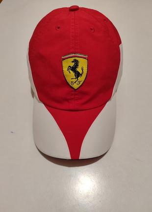 Стильная кепка бейсболка puma ferrari. не глубокая.