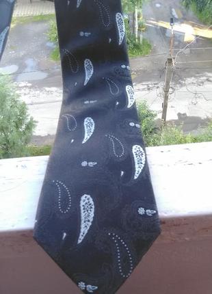 Шовкова краватка в принт "пейслі"6 фото