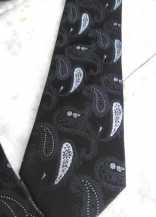 Шовкова краватка в принт "пейслі"7 фото