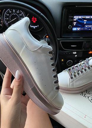 🔥 alexander mcqueen white brown- витонченість та комфорт👇 1:1 до оригіналу❤️