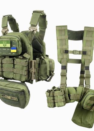 Плитоноска швидкого скидання з боковими карманами cordura 1000d з irr+ рпс та 12 підсумків піксель
