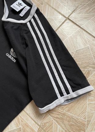 Футболка adidas originals striped black tee3 фото