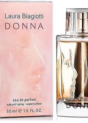 Парфумована вода laura biagiotti donna 55 мл (флакон 75 мл) квіткові оригінал