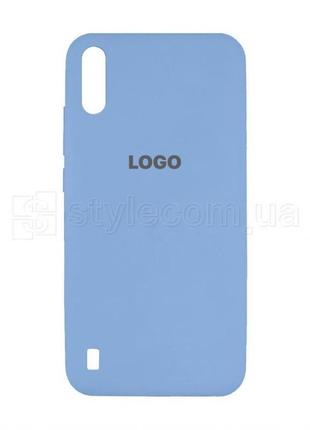 Чехол original silicone для samsung galaxy a01/a015 (2019) light blue (05)