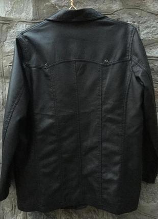Демисезонная кожаная куртка2 фото