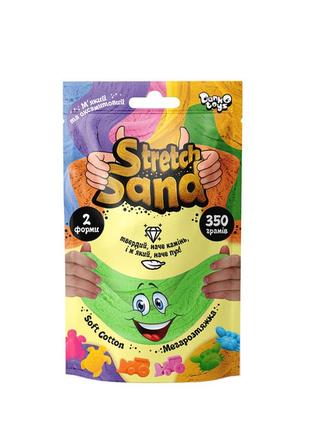 Набір креативної творчості "stretch sand" sts-04-02u пакет 350 гр (зелений)