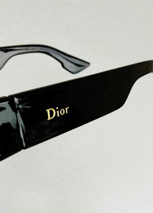 Christian dior очки женские солнцезащитные стильные узкие черные с градиентом9 фото