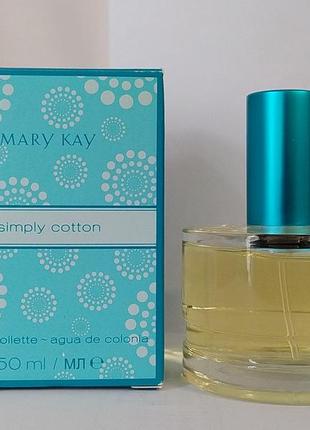 Mary kay simply cotton, туалетна вода.