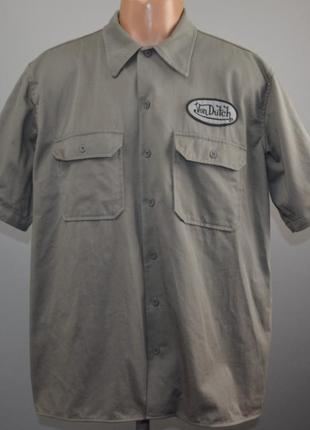 Вітажна сорочка von dutch mechanic shirt (m) америка.1 фото