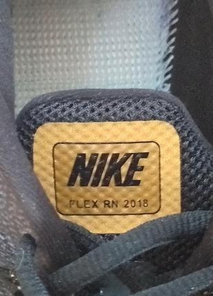 Мужские беговые кроссовки nike flex rn 2018 новые по стельке 27,5 см.5 фото