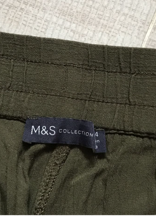 Летние брюки с карманами, высокая посадка, marks &amp; spencer. 42/44 евро4 фото