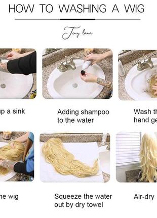 Парик натуральный рыжий удлиненное каре карэ волнистый искусственные волосы накладные...