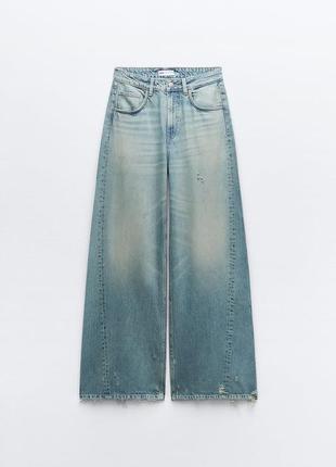 Джинси zara super wide leg l, xl