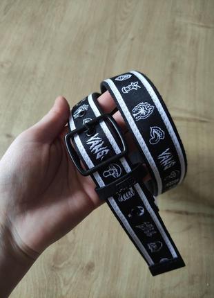 Фірмовий чоловічий тканинний ремінь vans, оригінал. розмір 90.