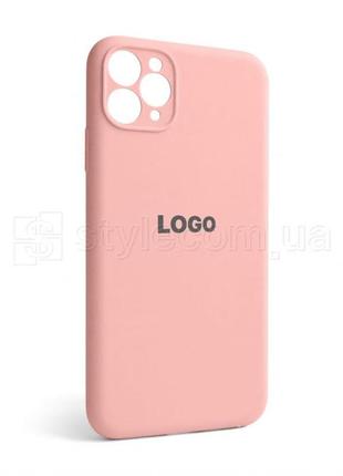 Чохол full silicone case для apple iphone 11 pro max light pink (12) закрита камера