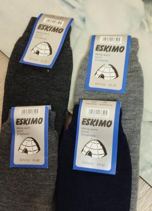 Eskimo німеччина, вовняні високі термо шкарпетки з махрою4 фото
