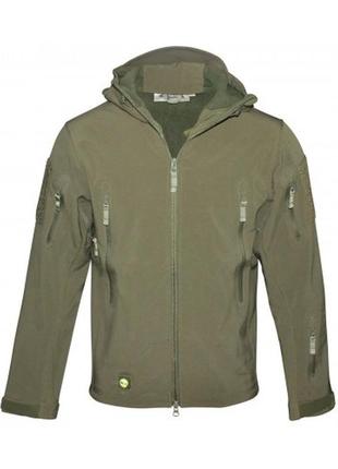 Тактическая куртка commando softshell high peak olive ci-3098