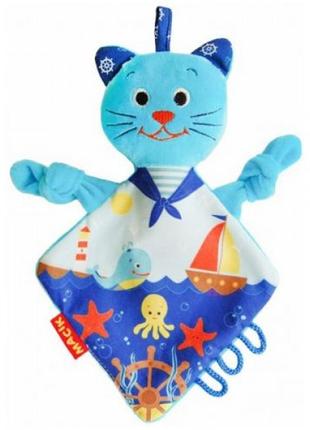Іграшка обіймашка "кіт моряк"1 фото