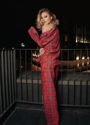Фланелевая пижама виктория секрет оригинал victoria’s secret flannel long pj