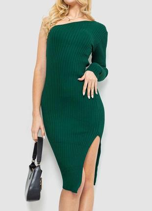 Платье вязаное, цвет зеленый, 204r1742 фото