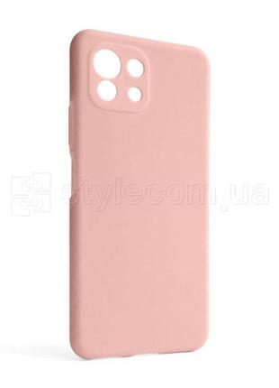 Чехол full silicone case для xiaomi mi 11 lite 4g light pink (12) (без логотипа)