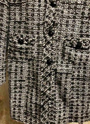 🔥 распродаж 🔥 шикарное демисезонное пальто с шерстью в стиле chanel италия с красивыми пуговицами3 фото