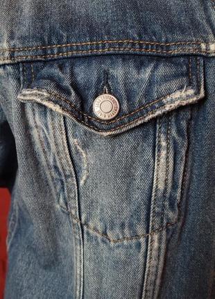 Подовжена джинсова куртка zara3 фото