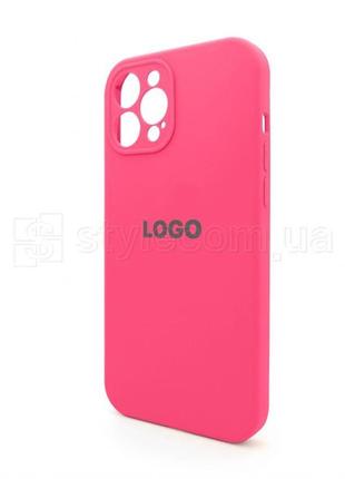 Чохол full silicone case для apple iphone 12 pro max shiny pink (38) закрита камера