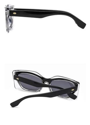 Солнцезащитные очки женские, женские стильные очки с уф-защитой черные3 фото