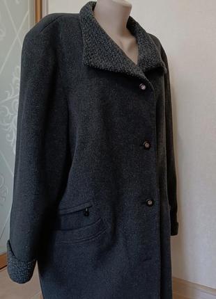 Женское шерстяное пальто delmod/ легкое и теплое пальто большого размера3 фото