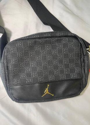 Сумка jordan monogram crossbody casual bag black1 фото