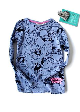 Кофта, реглан, лонгслив looney tunes 8 лет, 128 см