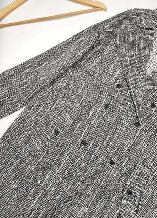 Пальто жіноче кардиган сірого кольору оверсайз вільного крою від бренду forever 213 фото