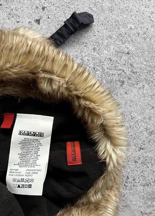 Napapijri geographic kids faux fur aviator winter trapper hat дитяча шапка ушанка