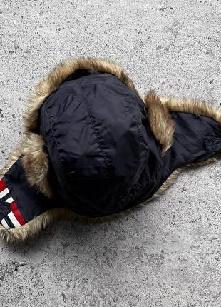 Napapijri geographic kids faux fur aviator winter trapper hat дитяча шапка ушанка