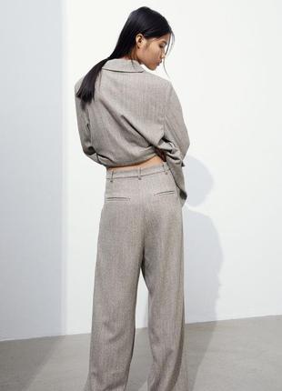 Стильні широкі щільні штани в чоловічому стилі h&amp;m2 фото