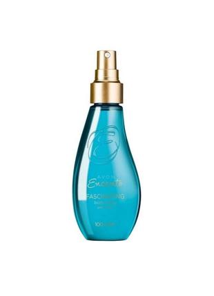 Парфюмированный спрей для тела avon encanto fascinating нефритовый цветок и шелк, 100мл