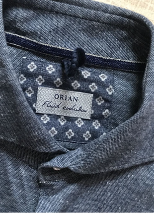 Крутая, приталеная джерси рубашка, orian fluid evolution. италия. м ворот 406 фото