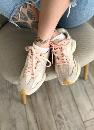 Женские new balance 327 cream pink premium