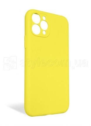 Чохол full silicone case для apple iphone 11 pro canary yellow (50) закрита камера (без логотипа)