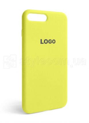 Чохол full silicone case для apple iphone 7 plus, 8 plus flash lime (41)