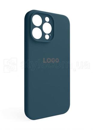 Чохол full silicone case для apple iphone 14 pro max cosmos blue (46) закрита камера